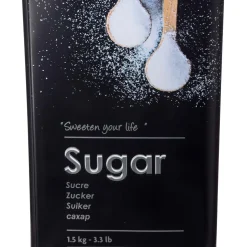 Boîte à sucre poudre métal, Noir