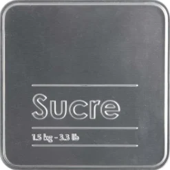 Boîte à sucre poudre métal, Noir