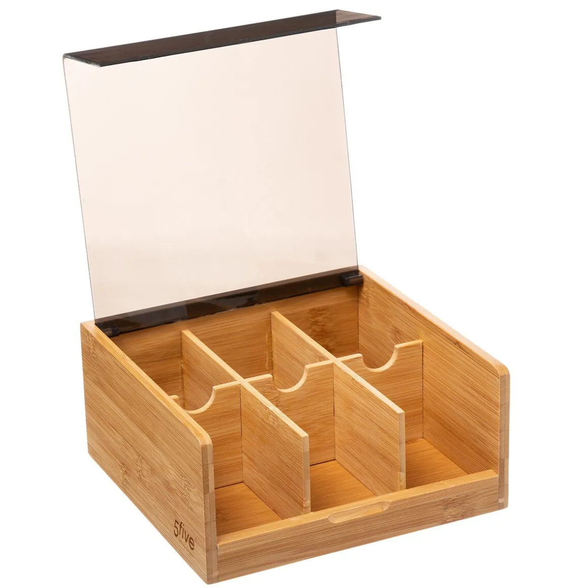 Boîte à thé 6 compartiments, Noir