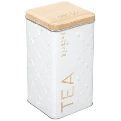 Boîte à thé vrac métal, Blanc