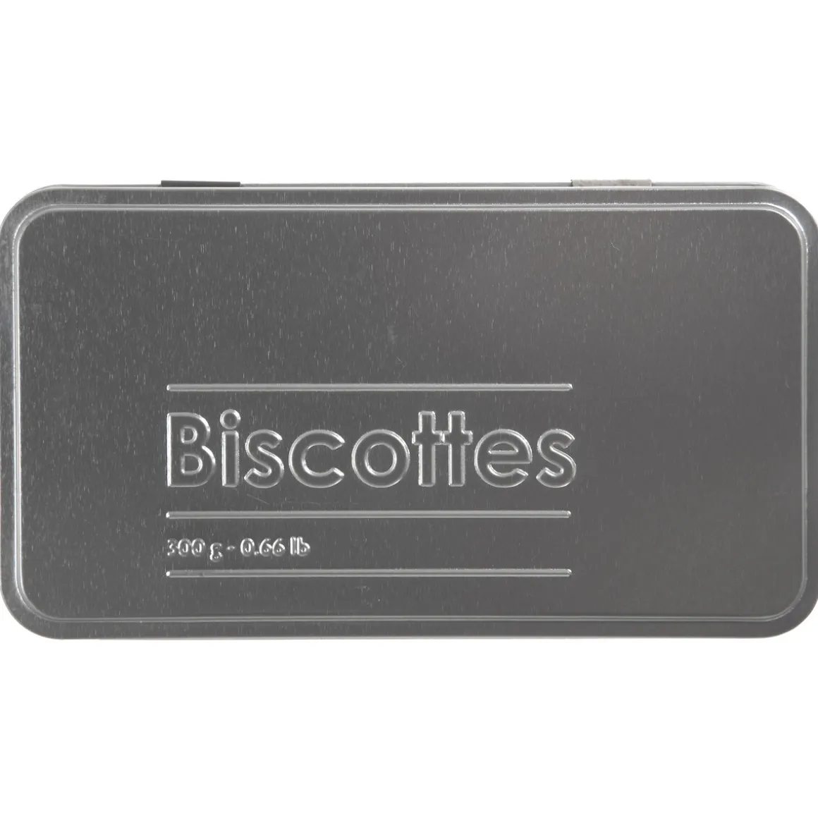 Boîte biscotte métall, Noir