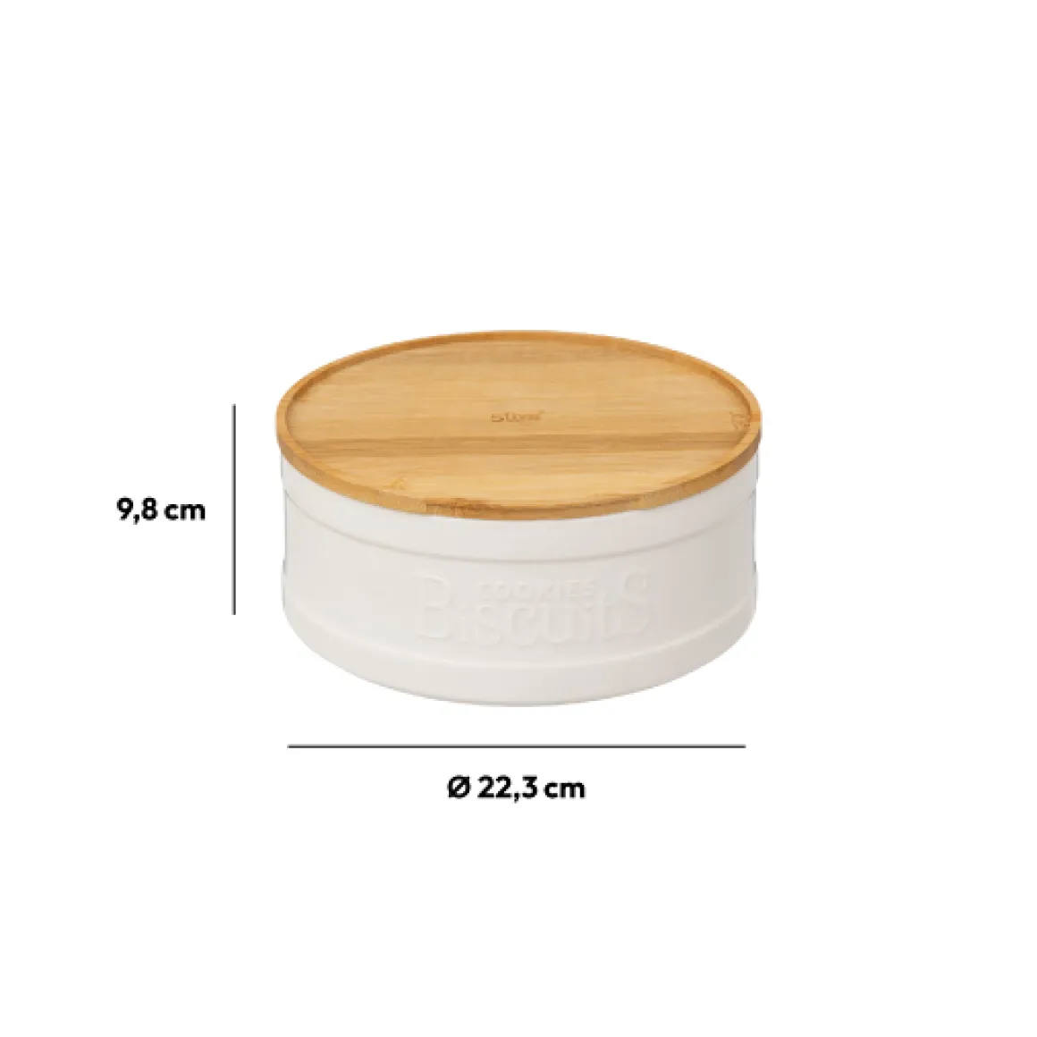 Boîte biscuits, Céramique blanc