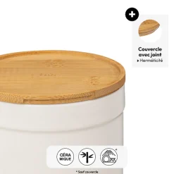 Boîte biscuits, Céramique blanc