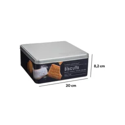 Boîte biscuits métal, Noir