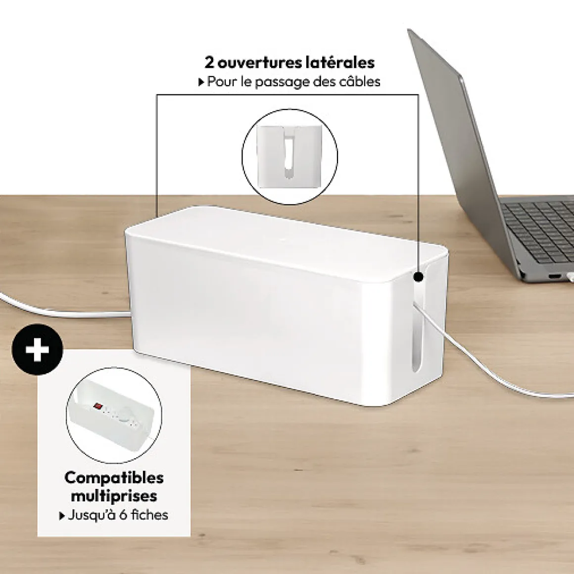 Boîte cache prises électriques