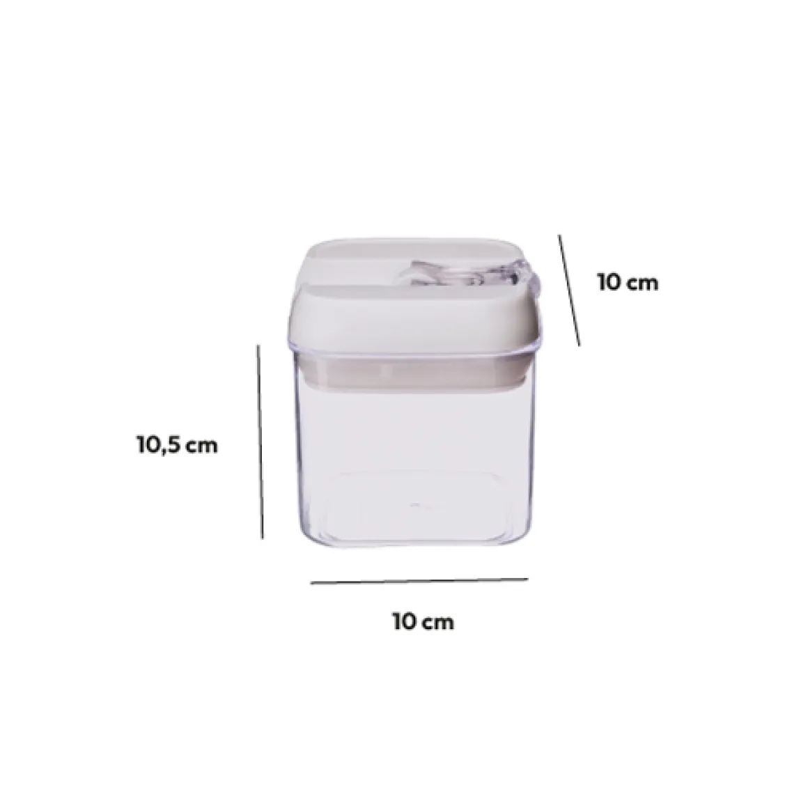 Boîte carrée hermétique 0,5L