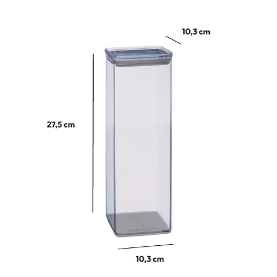 Boîte carrée hermétique 2L