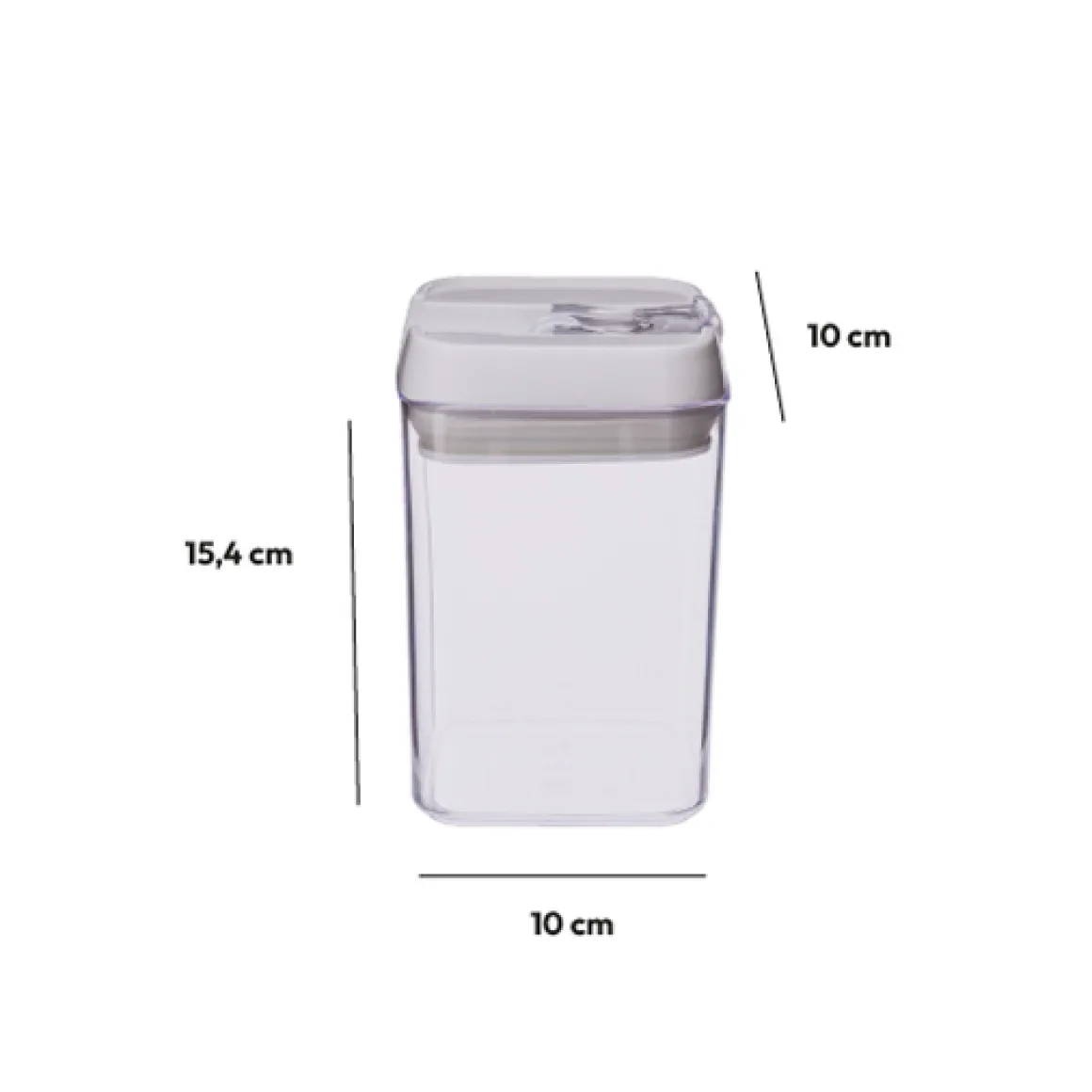 Boîte carrée hermétique 0,8L