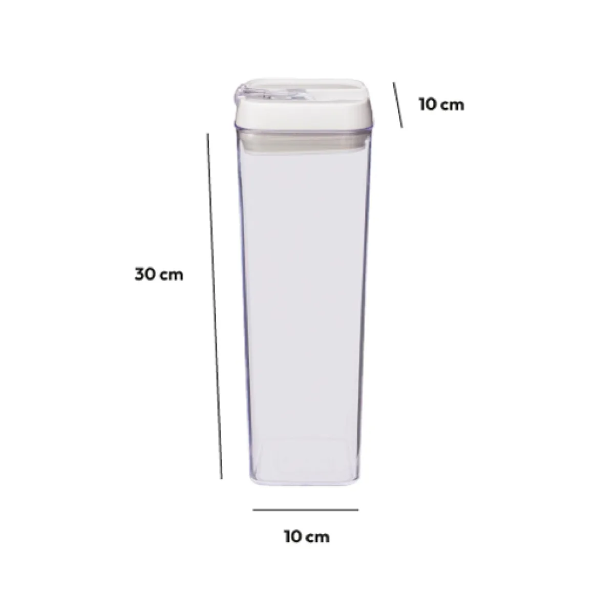 Boîte carrée hermétique 1,7L