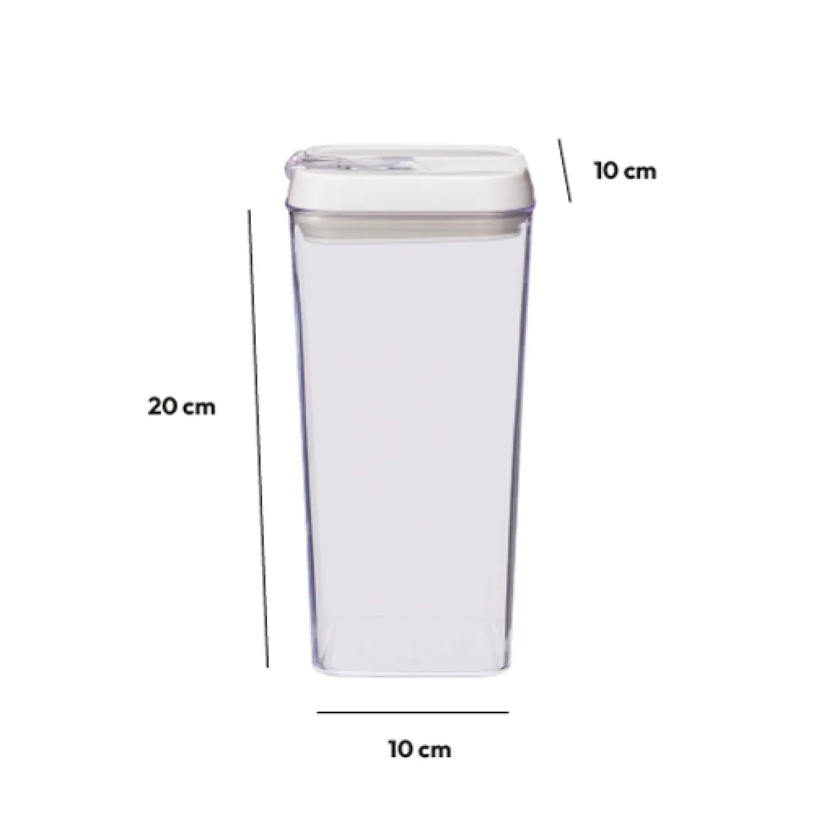 Boîte carrée hermétique 1,2L