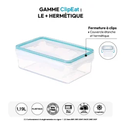 Boîte de conservation plastique 1,19L