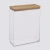 Boîte de conservation rect couvercle bambou, 4,3L