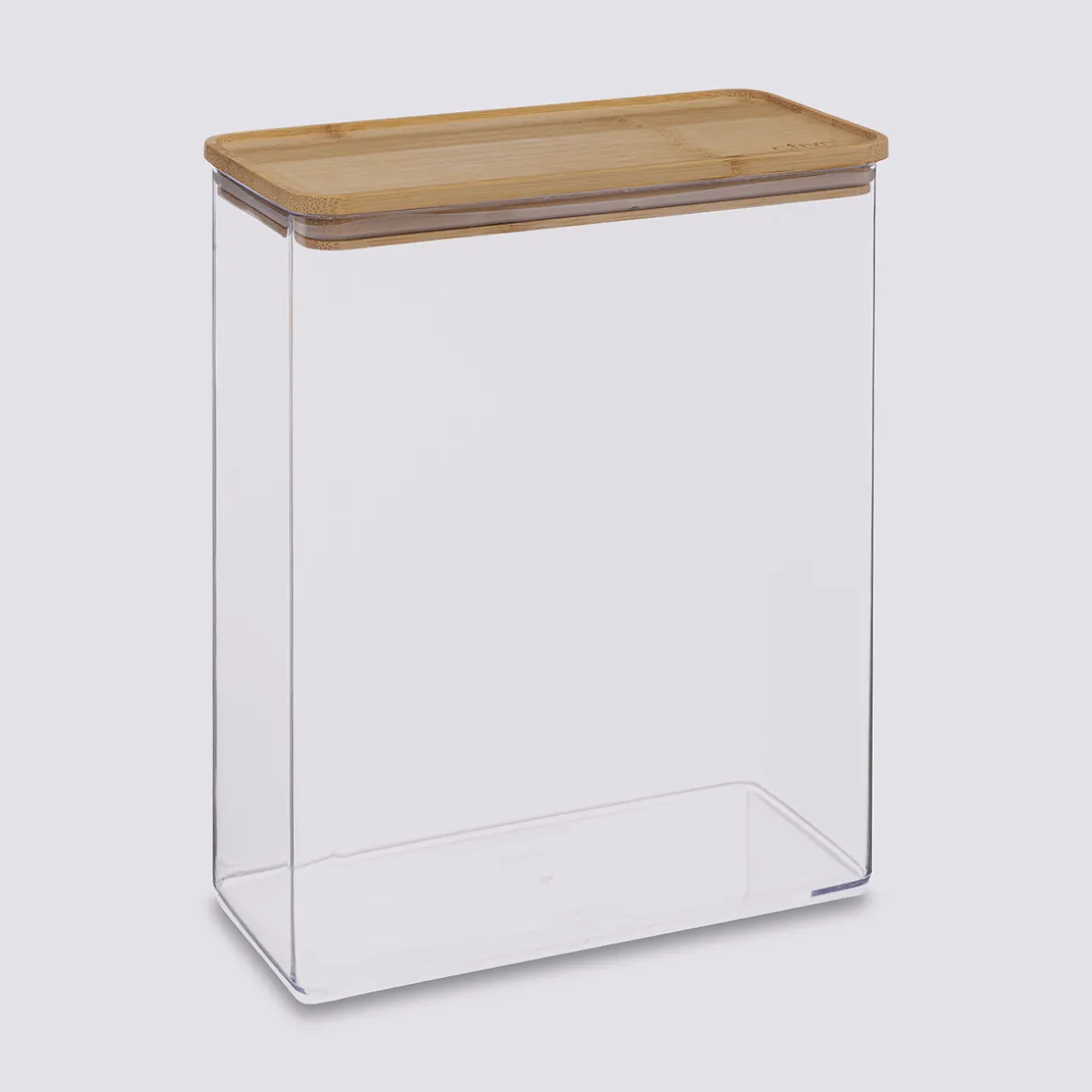 Boîte de conservation rect couvercle bambou, 4,3L