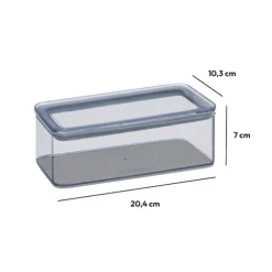 Boîte de conservation rectangle, 1L