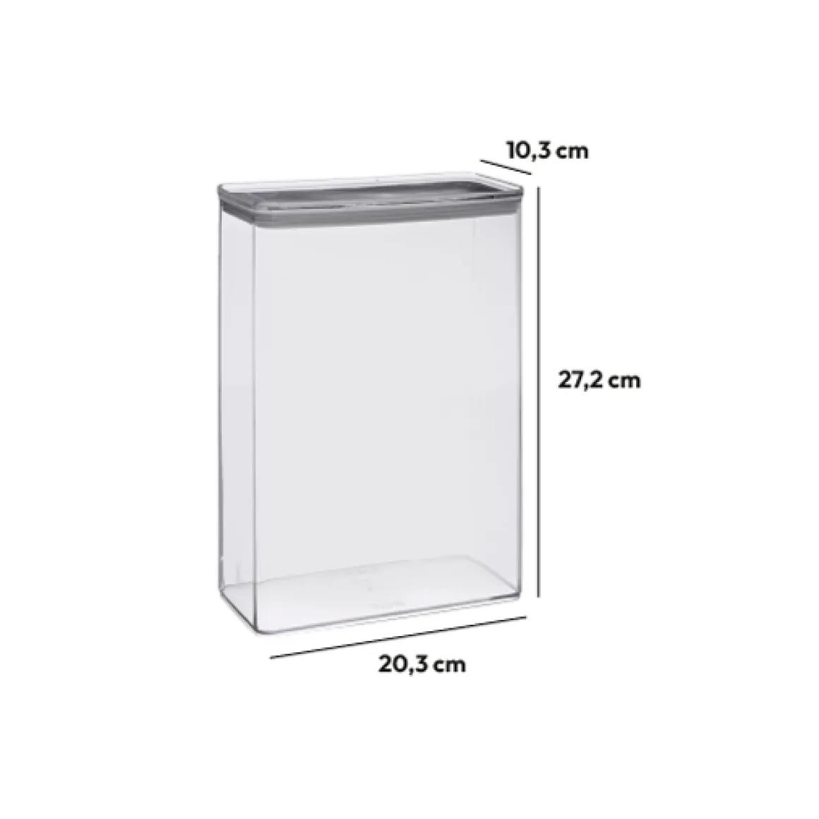 Boîte de conservation rectangle, 4,3L