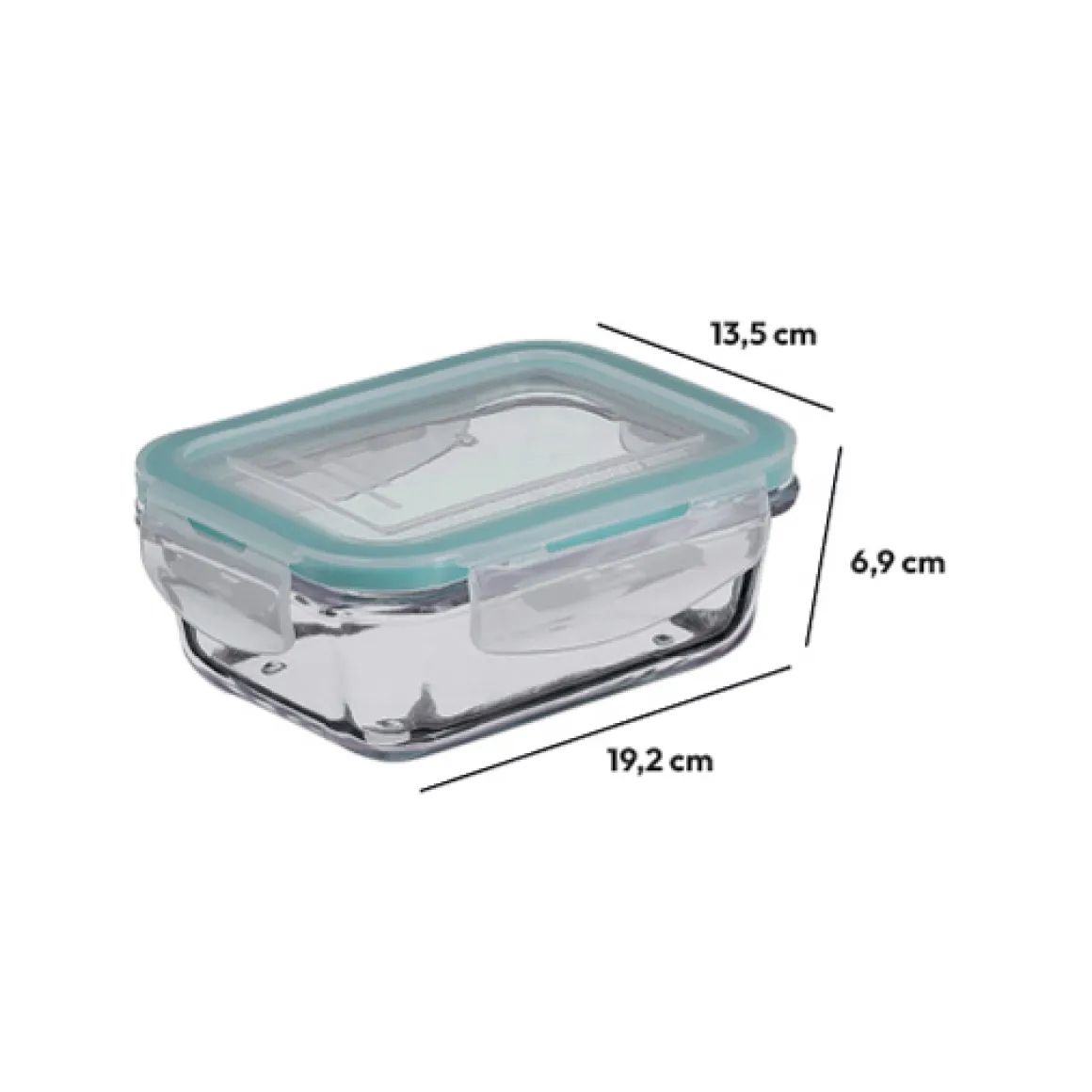 Boîte de conservation verre 0,8L