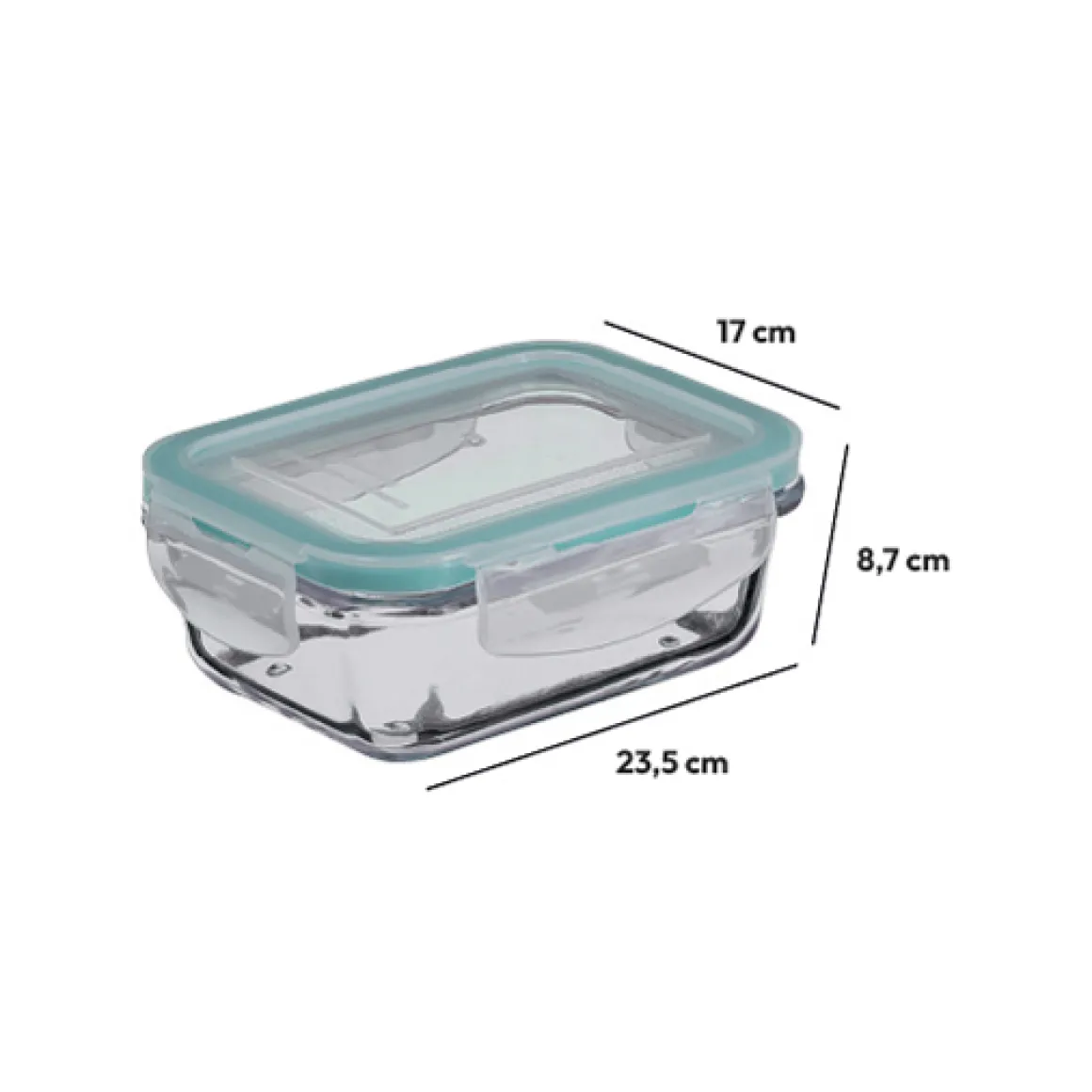 Boîte de conservation verre 1,73L