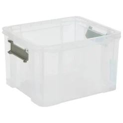 Boîte de rangement, 35L, Transparent