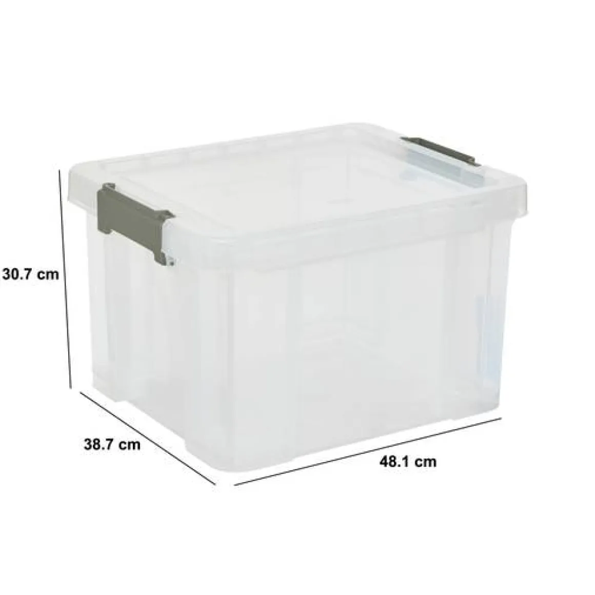 Boîte de rangement, 35L, Transparent
