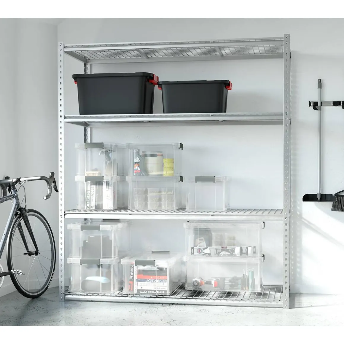 Boîte de rangement, 68L, Transparent