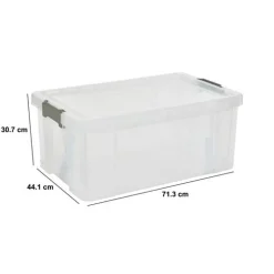 Boîte de rangement, 68L, Transparent