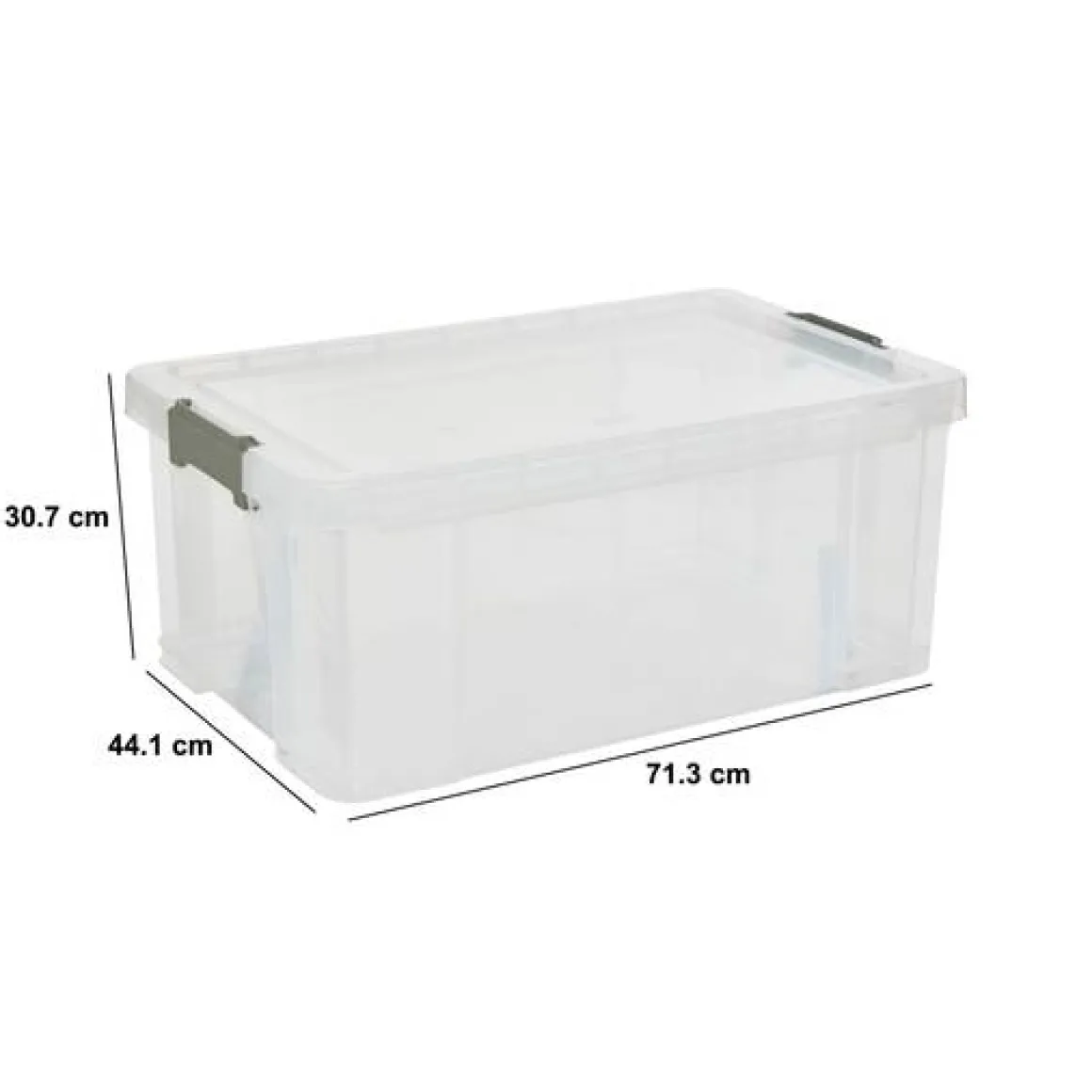 Boîte de rangement, 68L, Transparent