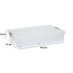 Boîte de rangement sous lit, 53L