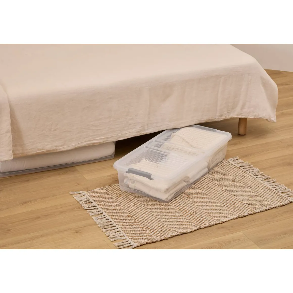 Boîte de rangement sous lit, 33L