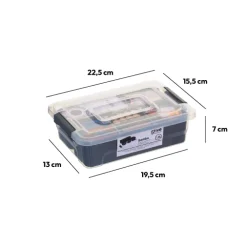Boîte en plastique compartimentée 1,5L