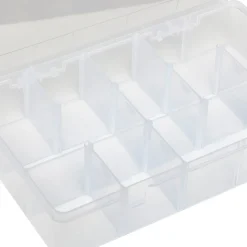 Boîte en plastique compartimentée, Grand format