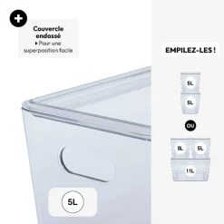Boîte en plastique, 5L
