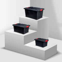 Boîte en plastique 100L, Noir