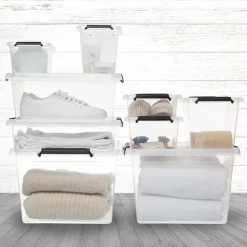 Boîte en plastique transparente 19L