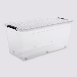 Boîte en plastique transparente 75L