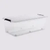 Boîte en plastique transparente 55L