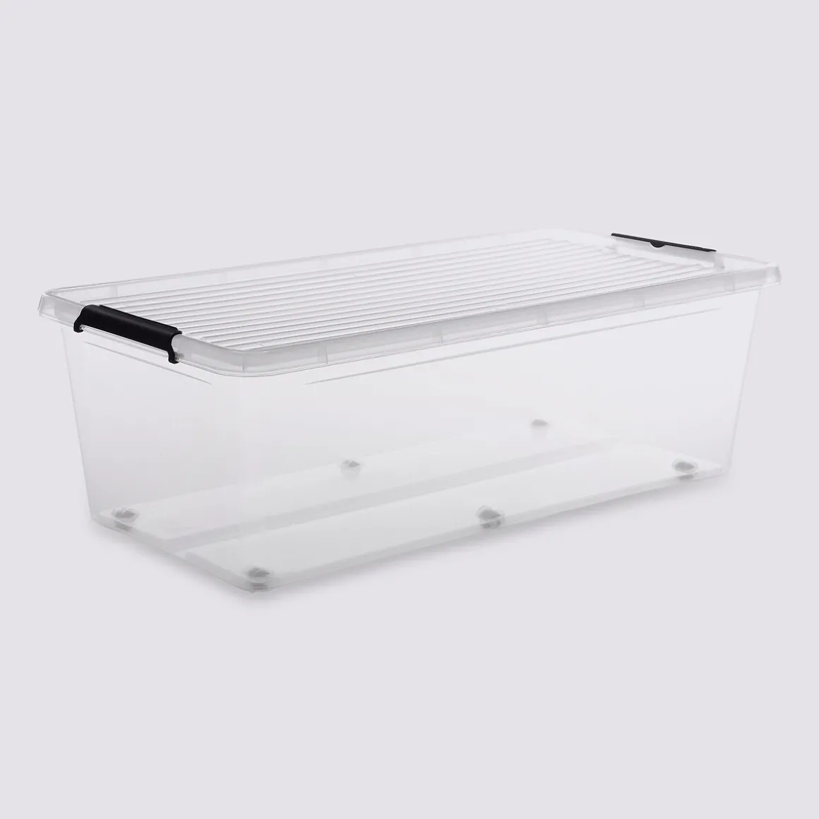 Boîte en plastique transparente 55L