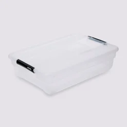 Boîte en plastique transparente 38L