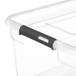 Boîte en plastique transparente 40L