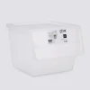 Boîte en plastique transparente à ouverture frontale 34L
