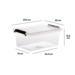 Boîte en plastique transparente 4,5L
