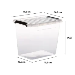 Boîte haute avec couvercle 3L