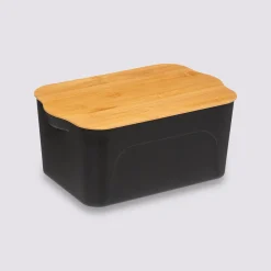 Boîte plastique couvercle bambou 6,5L