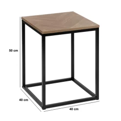 Bout de canapé, Effet bois clair