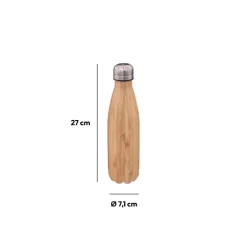 Bouteille isotherme Effet bambou 0,5L