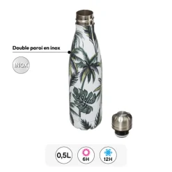 Bouteille isotherme 0,5L tropical