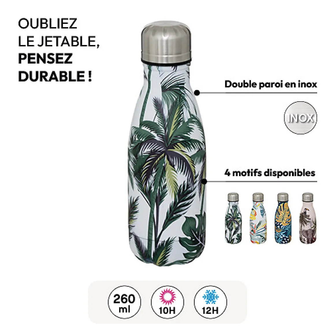 Bouteille isotherme tropical, 0,26L
