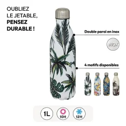 Bouteille isotherme tropical, 1L