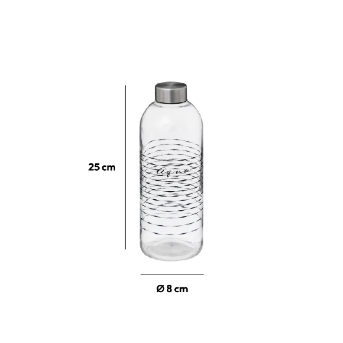 Bouteille réutilisable verre 1L