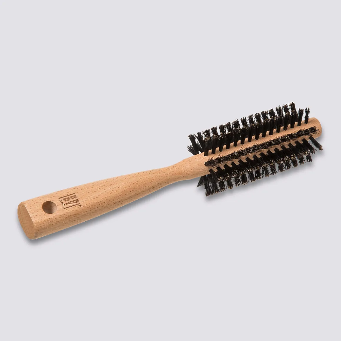 Brosse à cheveux ronde bois, Poils de sanglier