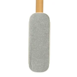 Brosse à textile, manche en bambou - Gris